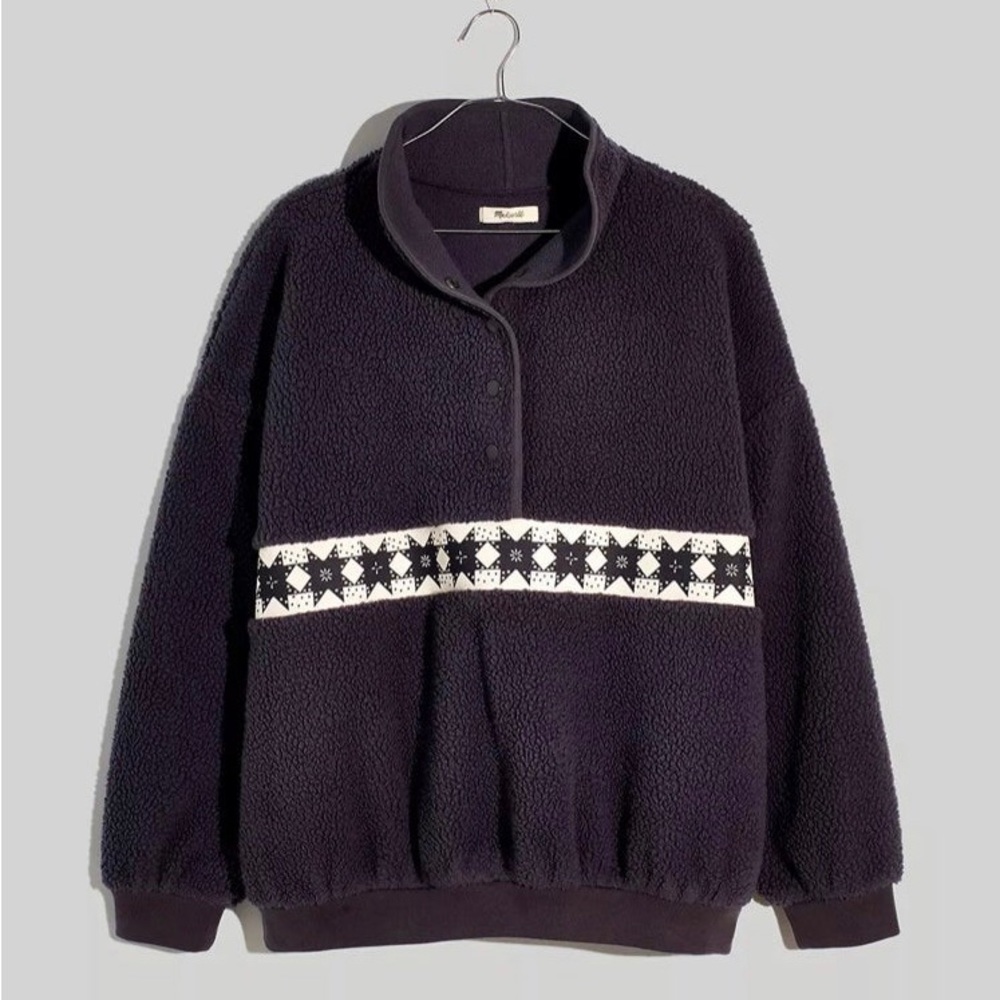 Madewell (Re)sourced Sherpa Popover Top